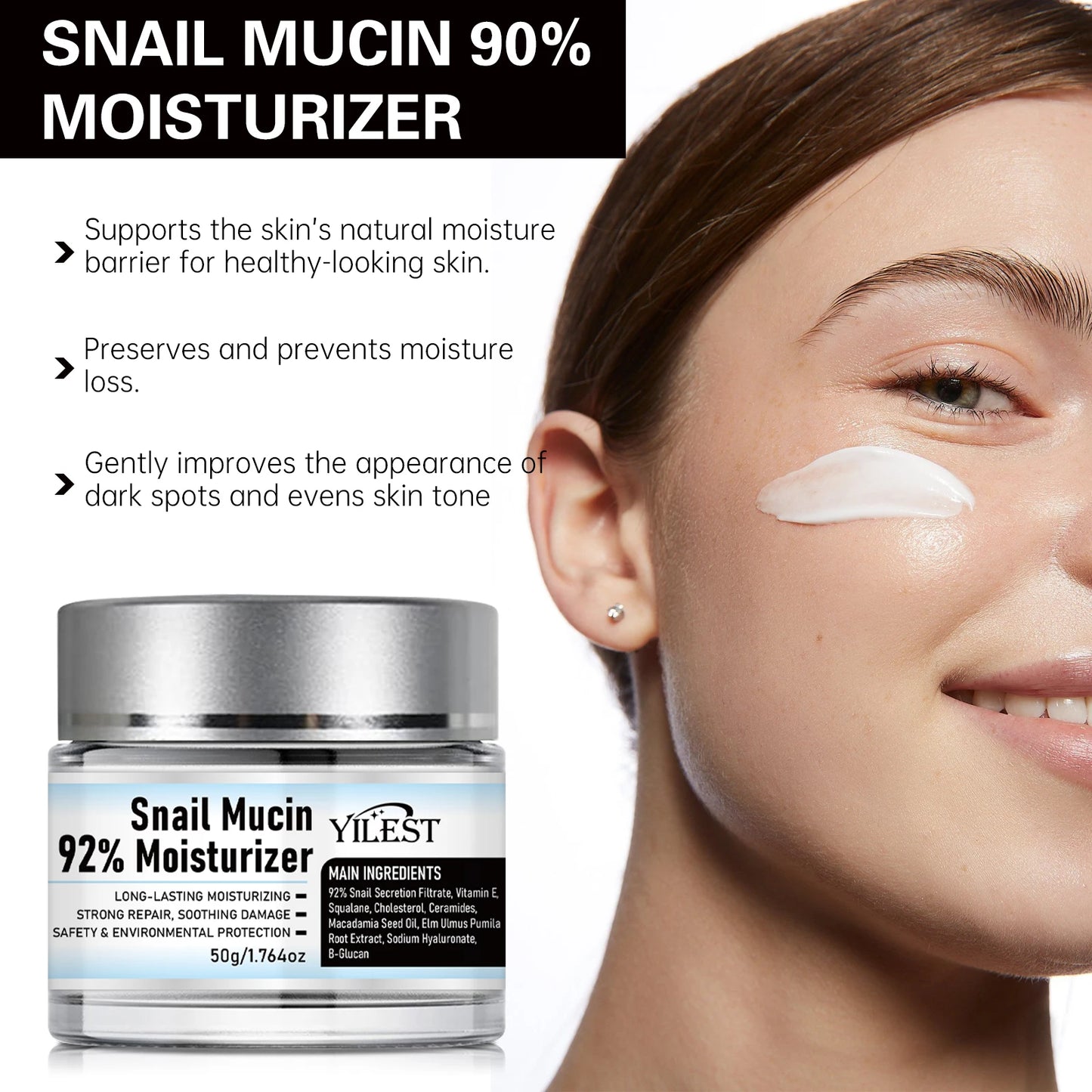 Snail Mucin 92% Moisturizing Advanced Power Essence Fading Lifting Firming Smoothing Nourishin Brightening Strong Repair Care